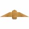 Ekena Millwork Eugene Rough Sawn Timber Gable Bracket, Western Red Cedar, 36"W x 9"H x 4"D x 6"F, 6/12 Pitch GBW036X09X0406EUG00RWR - alternate 1